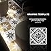6Pcs Floor Stencil Tile Stencil, 12x12 Inch Tile Stencils Floor Stencils Furniture Wall Garden Patio Bathroom Decor DIY Reusable