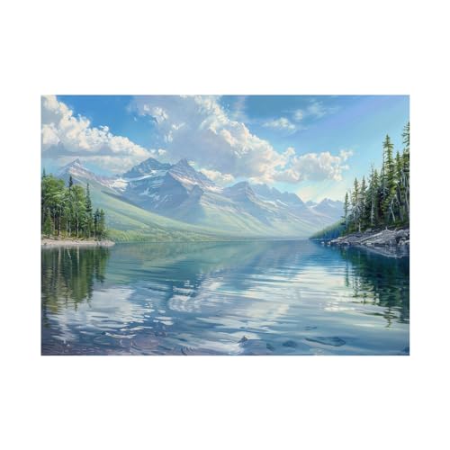Décoration murale imprimée de paysage sur toile intissée pour habiller un mur vide 60x80cm