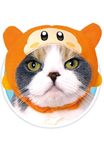 Kitan Club Cat Cap - Pet Hat Blind Box Includes 1 Of 5 Cute Styles - Soft, Comfortable - Authentic Japanese Kawaii Design - Animal-Safe Materials, Premium Quality (Kirby) #TOP3