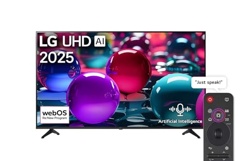 تلفزيون ذكي UA73 بدقة UHD 4K مع معالج بتقنية الذكاء الاصطناعي وخاصية التصوير بالمدى الديناميكي العالي HDR10 ونظام ويب او اس من ال جي، مقاس 43 بوصة