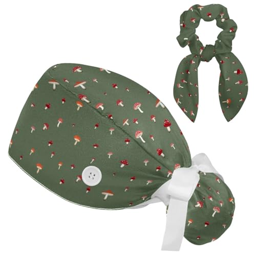 Gorro Quirúrgico Ajustable para Mujeres, Estampado Divertido
