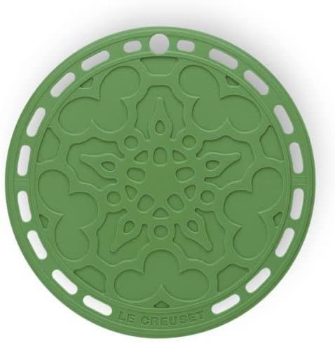 Le Creuset Francuska podkładka pod kubek, silikon, odporna na wysokie temperatury do 250°C, Ø 20 cm, kolor niebieski Bamboo, 42401204080000