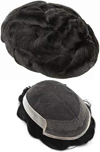 Lyrical hair UAE French lace front Men Toupee Poly coating Hair pieces bleached knots human hair OCT
