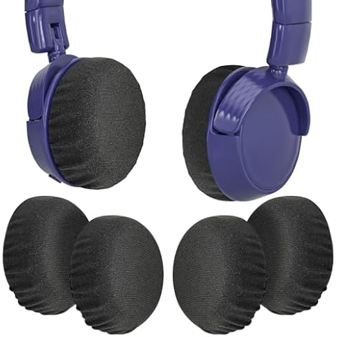 Headphone Ear Pads Covers, PChero 2 Pairs Washable Strechable Headset Earpads Protectors Sweat Cover for Gym Training Aviation Gaming On Ear Headphones, Fit 1.57" - 3.14" Ear Pads Cover