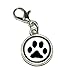 Graphics and More Paw Print Pet Dog Cat Antiqued Bracelet Pendant Zipper Pull Charm with Lobster Clasp