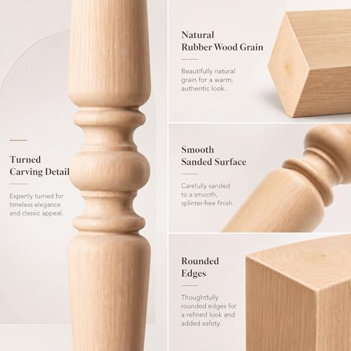 Carpintería de madera sin pintar Junkin para crear pasamanos a medida 4