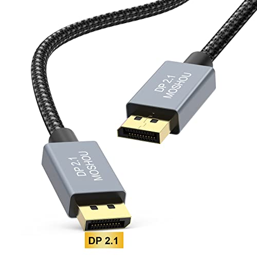 SIKAI CASE VESA Displayport Cable 2.1 1M/3Feet,16K@30Hz Display Cable Gold-Plated Interface Support 3D(AR/VR),G-Sync,Free-Sync,FEC,Dynamic HDR,MSD,DSC DP Cable Compatible with AMD NVIDIA etc Monitor