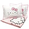 Jay Franco Hello Kitty Pink Stripes & Hearts Full/Queen Size Quilt & Sham Set - Super Soft Lightweight Bedspread Set #2