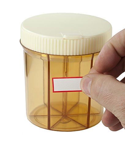 Gms Vitanizer - 6 Compartment Pill Organizer/Vitamin Organizer With Easy Turn Lid And Self Adhesive Labels #TOP7