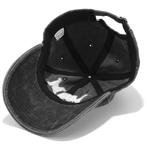 Image of XYIYI 2 Pack Unisex Washed Vintage Baseball Cap Golf Dad Hat Adjustable Classic Low Profile Plain Cap for Men Women
