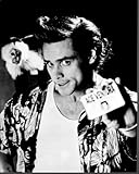 Jim Carrey With Monkey For Ace Ventura: Pet Detective Black And White Photo Print (8 x 10) - Item # MVM54630