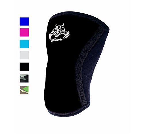 RIMSports Knee Support for Squats Wrap Knee Sleeve 7mm Neoprene Sleeve for The