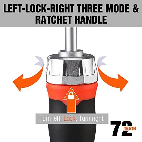 Amazon Brand - Umi Ratchet Screwdrivers Set 40-in-1, Ratchet Screwdriver and Bit Set with 40pcs Cr-V Bits Flexible Shaft and Driver Adapter, Tool Kits for DIY and Repair