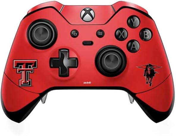 Skinit Decal Gaming Skin Compatible with Xbox One Elite Controller - Officially Licensed College Texas Tech Red Raiders Design