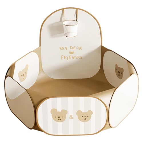 NASSMOSSE Piscine à balles Pliable, Robuste et résistante aux déchirures, avec Cerceau de Basket-Ball pour Enfants, Tout-Petits, balles de Maison Jeu pour...