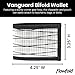 Flowfold Vanguard Recycled Sailcloth Bifold Wallet | Slim and Durable with Cash pocket, Two Hidden Card Pockets and Two ID Windows | Holds 10-12 Cards | Minimalist Wallet Made in USA | White Sailcloth