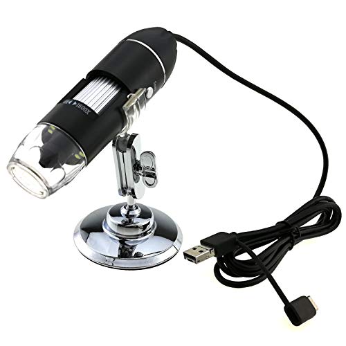 USB Magnifier 50X to 1600X Digital Microscope Compatible with Windows Mac Android 10