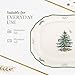 Spode Christmas Tree Sculpted Octagonal Platter, 14-Inch Holiday Serving Platter for Meats, Cheeses & Desserts, Dishwasher & Microwave Safe Christmas Dinnerware with Iconic Tree Design