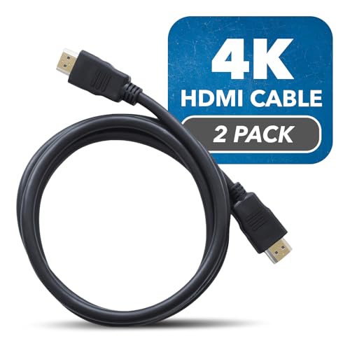 Image of Orei UltraHigh-Speed 4K HDMI Cable 3 Meter (9.84ft) - HDMI Cable 4K@60Hz, HDR10, ARC, 3D - Durable PVC - Compatible With TVs, Sound Bar, Laptop, Projector & More (2 Pack)