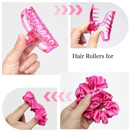 BABYSHEEP Conjunto de Modeladores de Cachos Sem Calor de Cetim-Modeladores de Cabelo Noturnos, Model