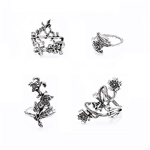 Bagues De Phalanges Style Punk Vintage, Anneaux À Bout Ouvert Réglables, Doigts Queue Anneau De Pied Articulation Bijoux Empilables Pour Femmes Cover