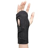 SE ADAPTA A LA MANO DERECHA O IZQUIERDA: El soporte de muñeca fue diseñado para adaptarse a la mano derecha e izquierda y adaptarse a todas sus necesidades. Con su diseño ergonómico puedes usarlo en tu mano derecha e izquierda. La férula para muñeca Con su diseño deslizante en la manga es muy fácil de usar.