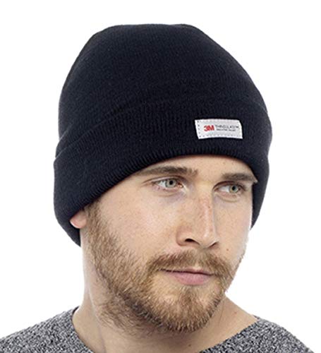 Bonnin Lightweight Insulated Mens 3M Thinsulate Thermal Winter Warm Hat (Black)