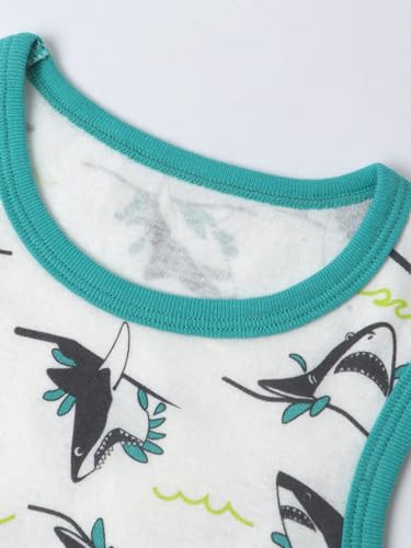Image of benetia Toddler Baby Boys Cotton Sleeveless Tank Top Cartoon Dinosau Undershirts Kids 18 Months- 8Years 3-Pack