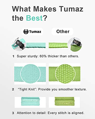 Tumaz Yoga Mat Strap [Mat Not Included] (15+ Colors, 2 Sizes Options) With Extra Thick, Durable And Comfy Delicate Texture | The Must-Have Multi-Purpose Strap/Carrier For Your Yoga Mat, Exercise Mat #TOP2
