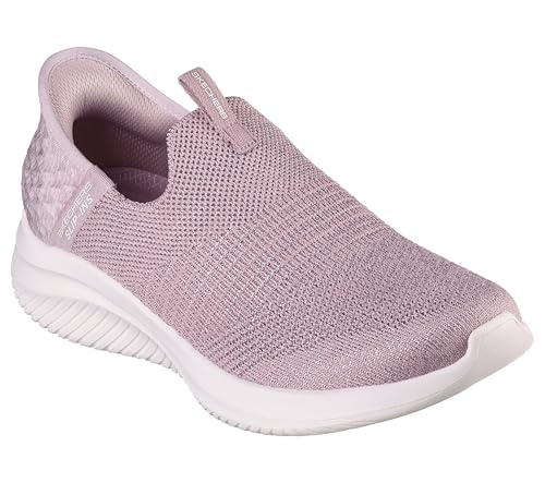 Skechers Skechers Women's Ultra Flex 3.0 Smooth StepSneaker, Mauve Knit Jersey Trim, 3.5 UK