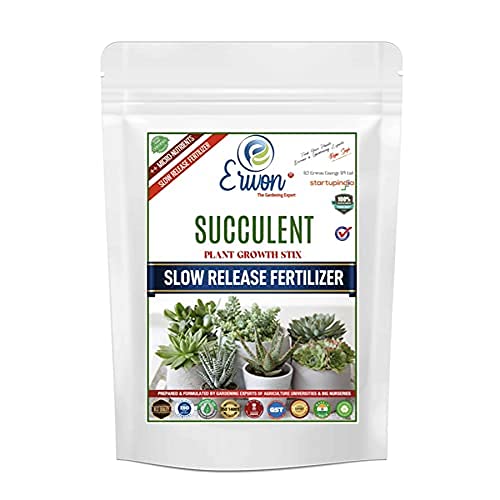 Erwon® Succulent, Plant Growth Stix, Premium Essential Powerful Organic Slow Release Fertiliser Stix for Maximum Growth of Succulent Plants, with Charged Micro-organism (100 nos) (B09GXF9C21) Amazon Price History, Amazon Price Tracker