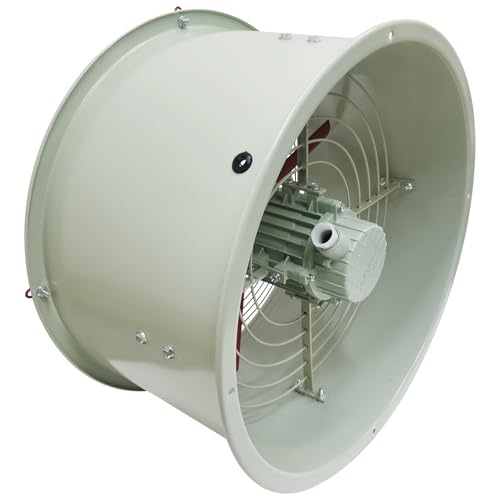 Extractor de ventilación de tubo cilíndrico de 19 pulgadas, ventilador resistente a explosiones, alta capacidad de flujo de aire 5700 m3/h, carcasa de acero al carbono, fácil de instalar, mejorado miniatura 3