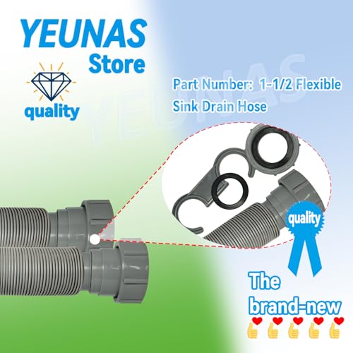 Manguera flexible para desagüe de fregadero 11-31 pulg miniatura 2
