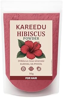 Amla Reetha Shikakai Bhringraj and Hibiscus Powder for Hair (Pack of 5, 50g each, Total 250g Pack)