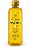 Nourishing Moringa Golden Oil- 100% Pure Raw - Skin Beauty Repair - Facial Day & Night Treatment Serum - 100ml