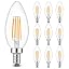 10p 6 Warm White Candle Bulbs