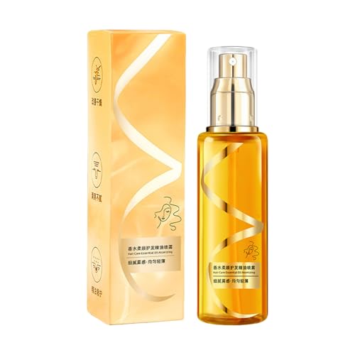 Aceite para el cabello, para todo tipo de cabello, contra el encrespamiento y la desecación, para brillo y suavidad, cuidado del cabello sin enjuague, spray antiencrespamiento con protección térmica