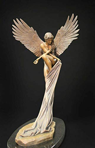 Redemption Angel Creative Sculpture- Angel Wings Floating Sculpture, Angel Art Wall Sculpture, 3D Angel Art Statue Decor, Christianity Figurine,Fairy Decorations for Home Living Room Bedroom - Thumbnail 7