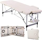 BINBAOSS Cama De Masaje Portátil, Sofá-Cama De Color Beige