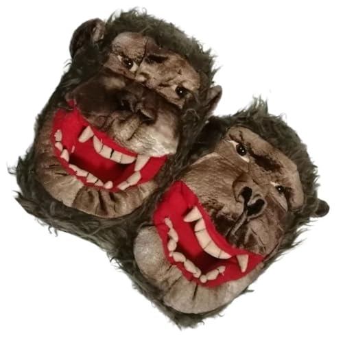 Halloween House Slippers - Warm Cozy Ghost Pumpkin Slippers for Indoor Outdoor Home Holiday Use