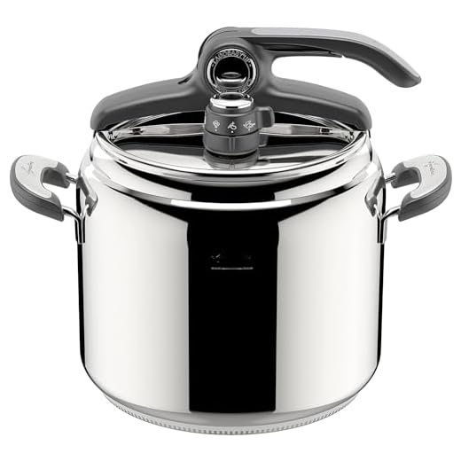 Lagostina Novia Vitamin Lagoeasy'UP Pentola a Pressione 9 L in Acciaio Inox 18/10 Ø 24 cm, Pentola Induzione e Gas, Coperchio con Apertura Facilitata, Inclusi Cestello, Ecodose e Ricettario
