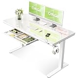 OffiGo Mesa Elevable Eléctrica, Blanco