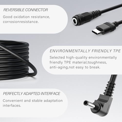 Cordro 13.2FT Charger Cable Power Adapter Compatible with Ring Stick Up Cam Battery/Plug-in 3rd Gen/2nd Gen & Ring Pan Tilt Stick Up Camera, Indoor/Outdoor Weatherproof Power Cord, Black by Cordro - Used condition - Image 6