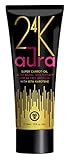 Power Tan 24K Aura Bronzing Sunbed Tanning Accelerator with Carrot Oil Beta Carotene Natural DHA Free Bronzer Tingle Free Indoor Tanning Cream | 250ml