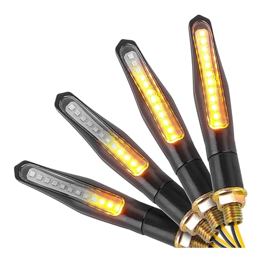 Indicateur de virage ambre LED moto universel clignotant défilant