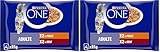 PURINA ONE | BIFENSIS | Chat Adulte | Soutien la vitalité du Chat, Les os, Les Muscles et Les articulations | Effilés en Sauce | Poulet, Boeuf | Sachets Fraîcheur | Lot de 24 (4 x 85g)