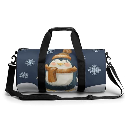 Sac de sport gym Pingouins des Neiges sac week-end de 45x23x23cm