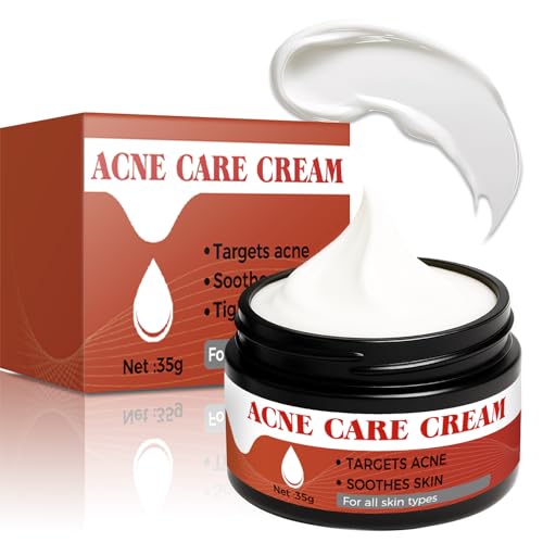 Crema Para el Acné 35 g, Tratamiento Localizado Para el Rostro, Promueve la Cicatrización de Granos y Reduce Imperfecciones, Crema Facial Hidratante Apta Para Todo Tipo de Piel, Para Hombres y Mujeres