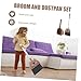 TOPPERFUN Broom and Dustpan Set for Boys and Girls Boy Girl Cleaning Tools Set Dustpan and Brush and Cleaning Accessories Safe Household Tools