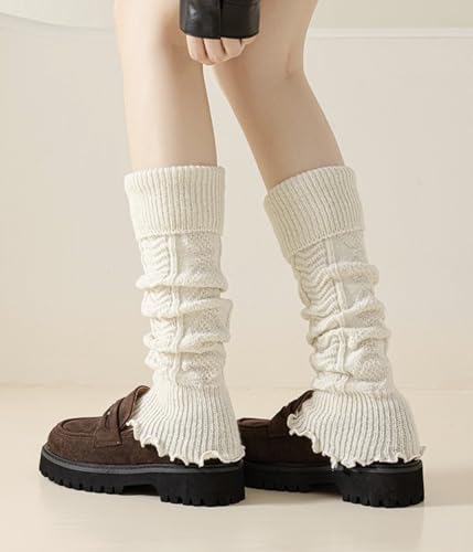 Image of Knitted Leg Warmers,womens leg warmers,Socks Long Yoga Ankle Warmers Women's Wool Warm Boot Socks
